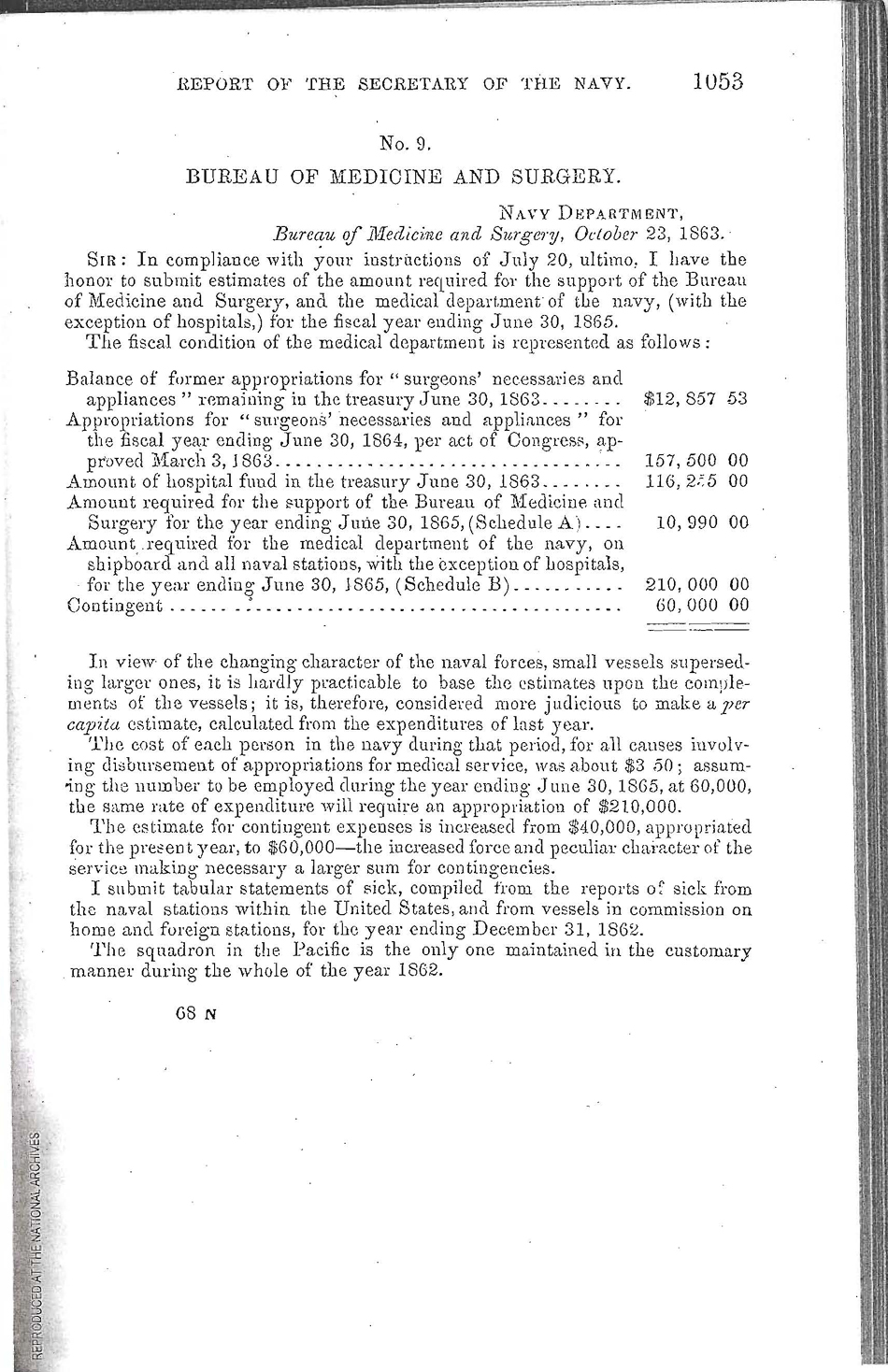 Annual Report of the Secretary of the Navy - 1863-64 - Page 1053