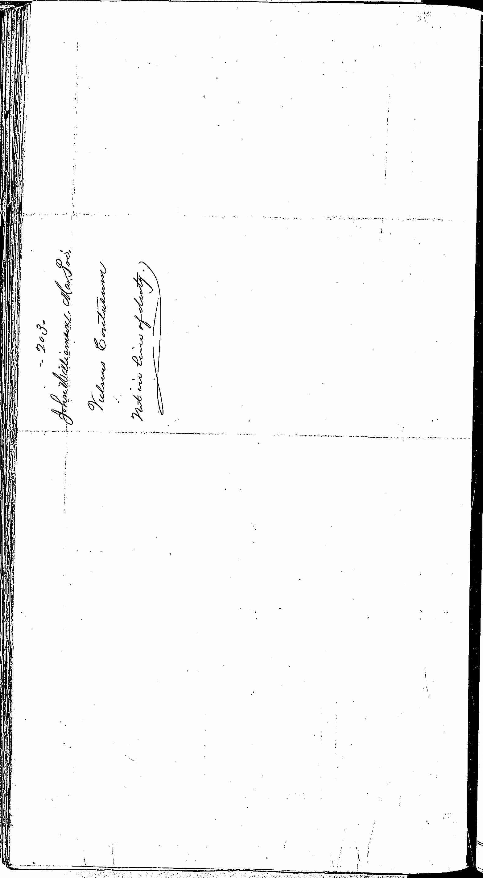 Entry for John Williamson (page 2 of 2) in the log Hospital Tickets and Case Papers - Naval Hospital - Washington, D.C. - 1866-68