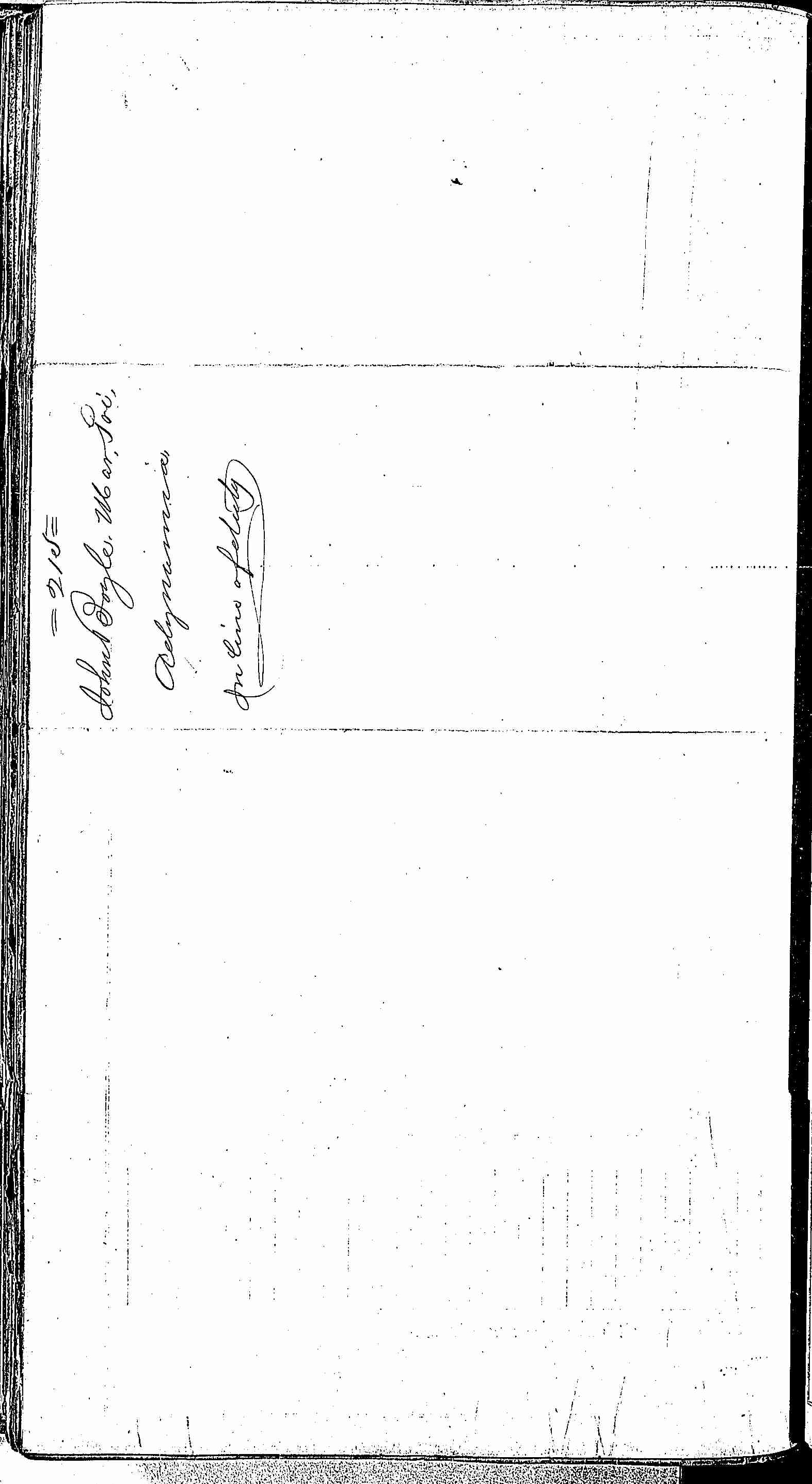Entry for John Boyle (page 2 of 2) in the log Hospital Tickets and Case Papers - Naval Hospital - Washington, D.C. - 1866-68