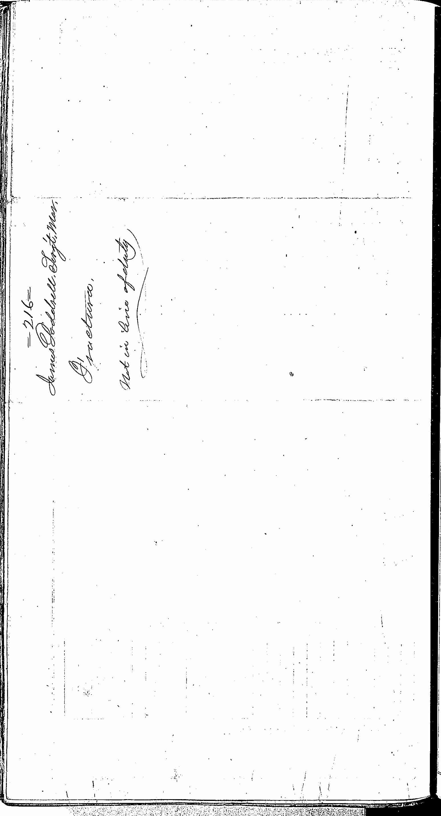 Entry for James Doddrell (second admission page 2 of 2) in the log Hospital Tickets and Case Papers - Naval Hospital - Washington, D.C. - 1866-68