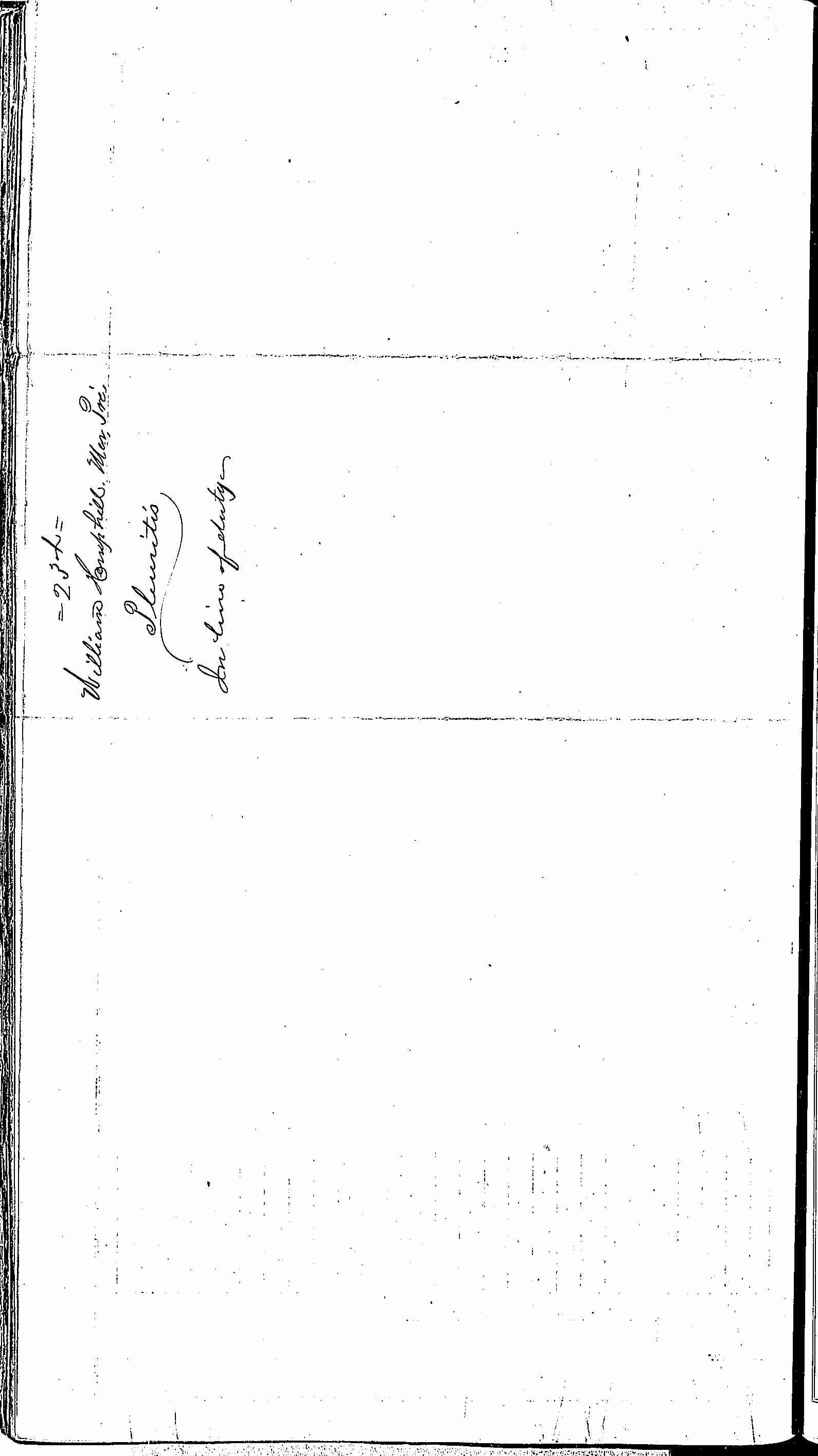 Entry for William Hempill (second admission page 2 of 2) in the log Hospital Tickets and Case Papers - Naval Hospital - Washington, D.C. - 1866-68