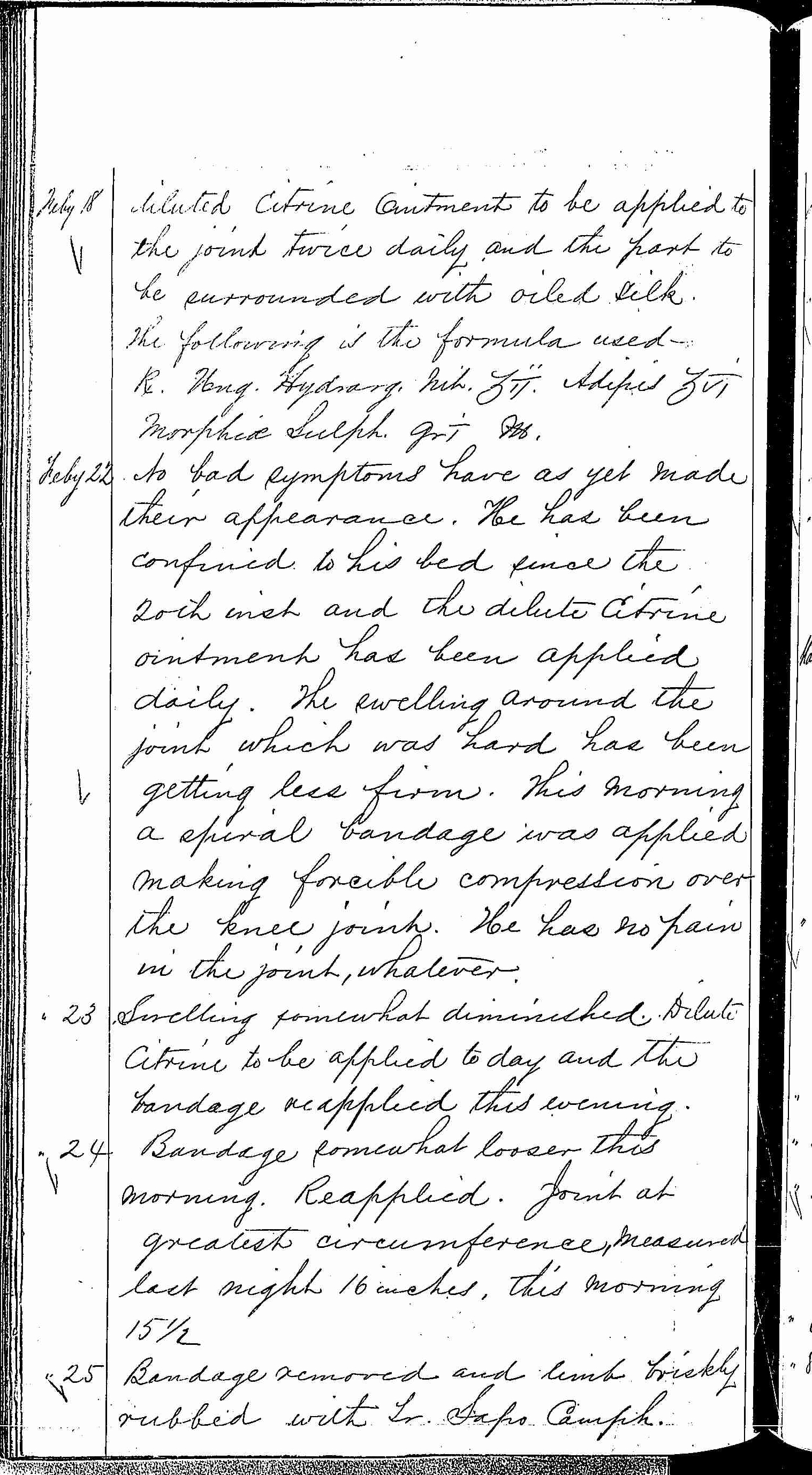 Entry for Henry James (page 2 of 8) in the log Hospital Tickets and Case Papers - Naval Hospital - Washington, D.C. - 1868-69