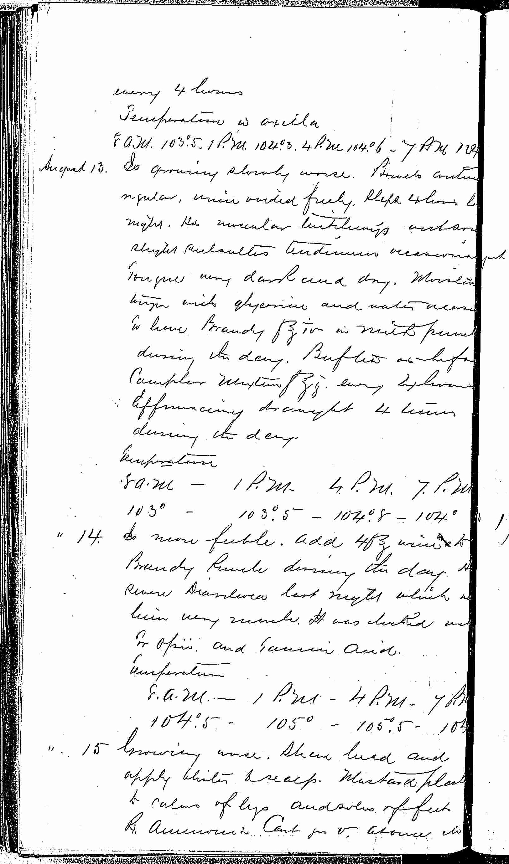 Entry for William Hack (page 6 of 7) in the log Hospital Tickets and Case Papers - Naval Hospital - Washington, D.C. - 1868-69