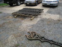 Fence Parts  from Southwest Corner - August 3, 2010