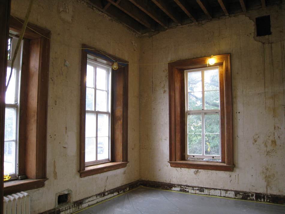 First Floor Southeast Corner (With Restored Windows) - August 3, 2010