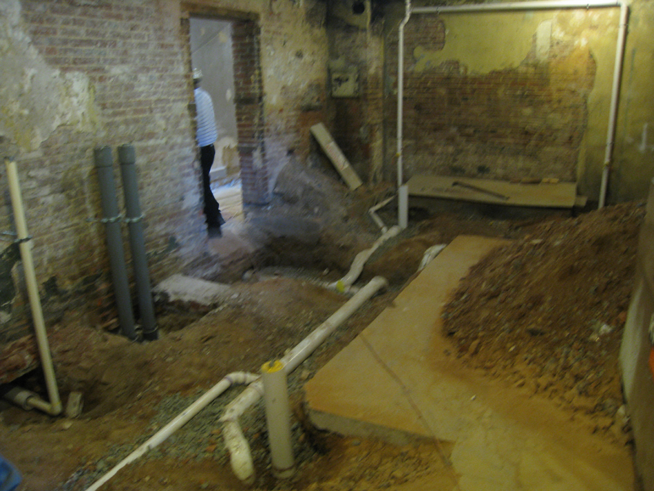 Ground Floor - Northwest Room With Final Plumbing