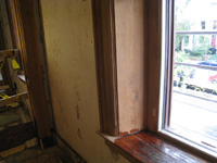 First Floor - Southwest Corner Frame Detail Before Priming - September 17, 2010