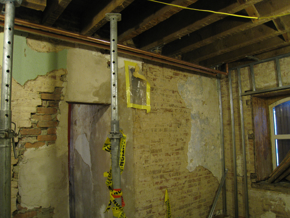 Ground Floor--Plumbing in south central room