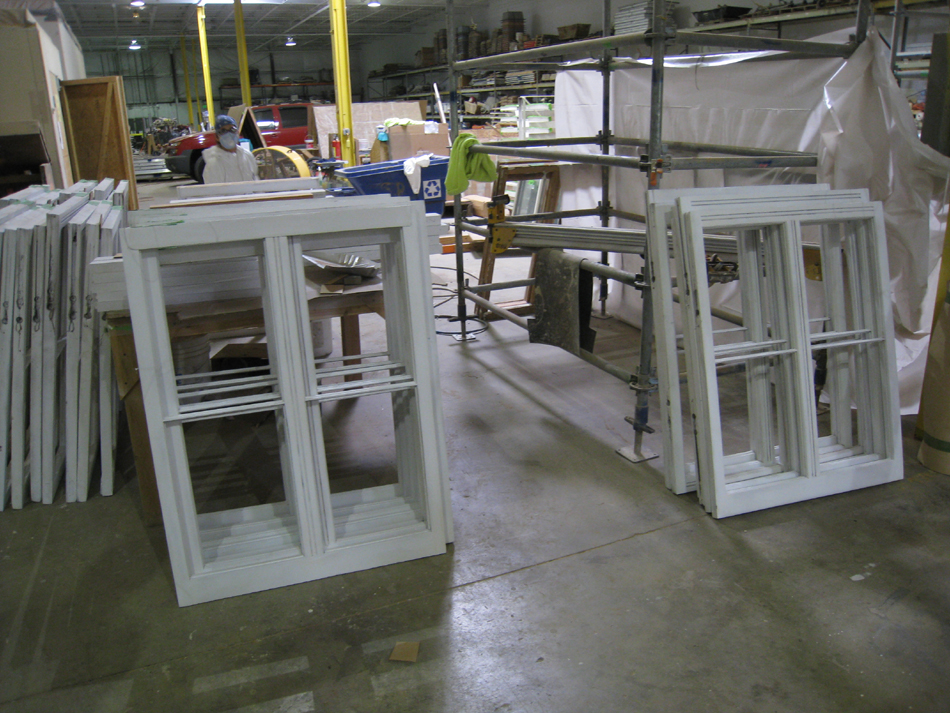 Doors and Windows -- SRS Corp. -- window sashes repaired and primed.