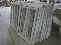 Windows and Doors - SRS Corp. -- window sashes repaired and primed.