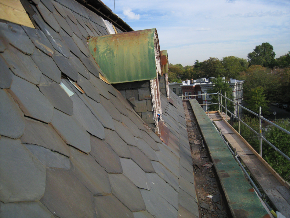 Roof--View of east Mansard roof looking north