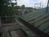 Roof - West side of north roof over Pennsylvania Ave. entrance, looking north - October 11, 2010