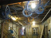 Ground Floor (Basement) - West central room with wiring - November 17, 2010
