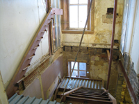 Second Floor--Construction of east stairway - December 2, 2010