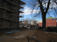 Grounds--Looking west from north entrance - December 28, 2010