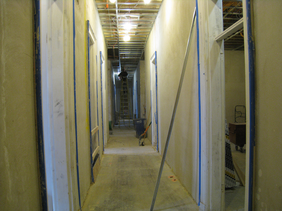 First Floor--Looking west from east end of corridor - January 7, 2011