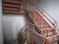 Second Floor--West stairwell from second floor entrance - January 7, 2011