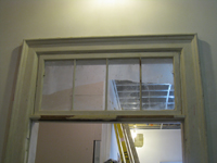 Second Floor--Northwest corner room, looking through restored transom, towards corridor - February 1, 2011