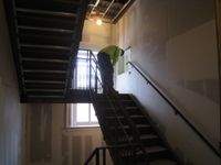 First Floor--West stairwell with transom opening - March 3, 2011