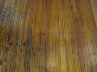 Second Floor--Detail of sealed floor in northeast corner room - March 15, 2011