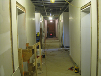 Ground Floor (Basement)--Corridor looking east - March 15, 2011