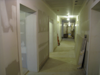 Ground Floor (Basement) --East corridor looking west - March 19, 2011