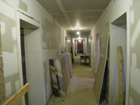 Ground Floor (Basement) --West corridor looking east - March 19, 2011