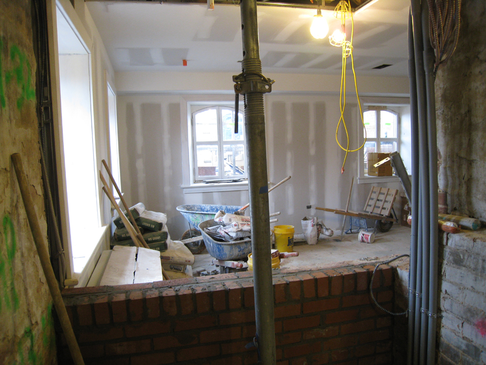 Ground Floor--Looking into northwest room from new main entrance - April 9, 2011