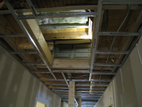 Third Floor--Detail of air conditioning unit in ceiling - April 9, 2011