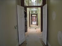 Second Floor--Corridor from east looking west with new doors - May 23, 2011
