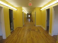 Third Floor--Main corridor from east looking west—finished - May 23, 2011