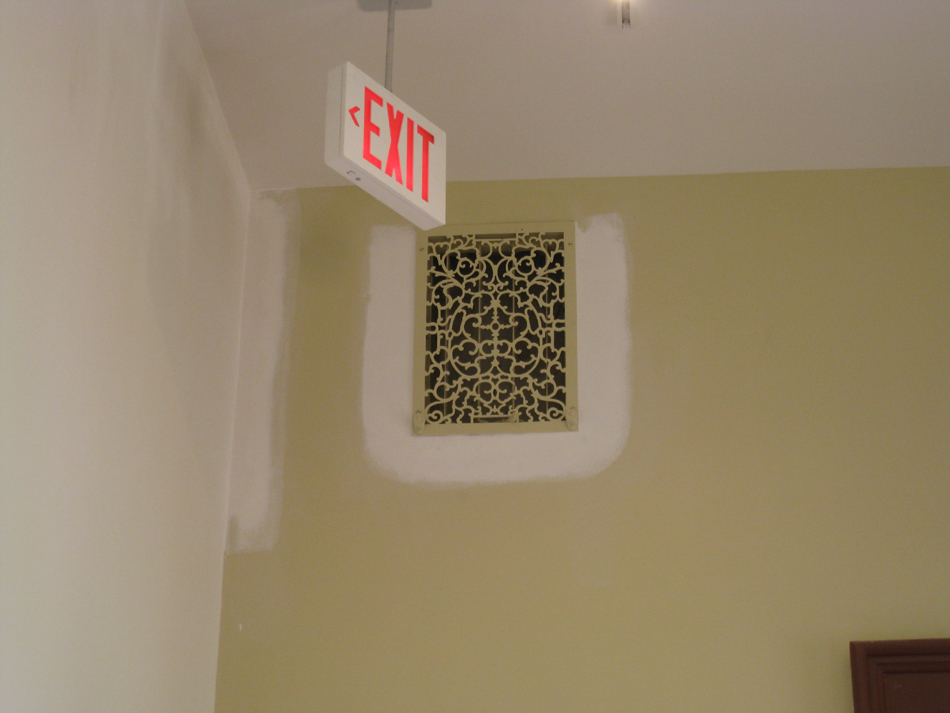 Second Floor--Detail of vent in south west corner room - June 10, 2011