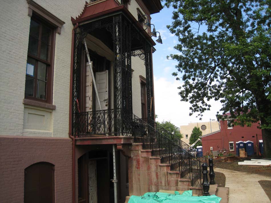 Elevation--North side showing newly restored and installed ironwork - June 17, 2011