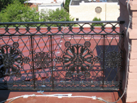 Roof--Ironwork on the west side - June 29, 2011