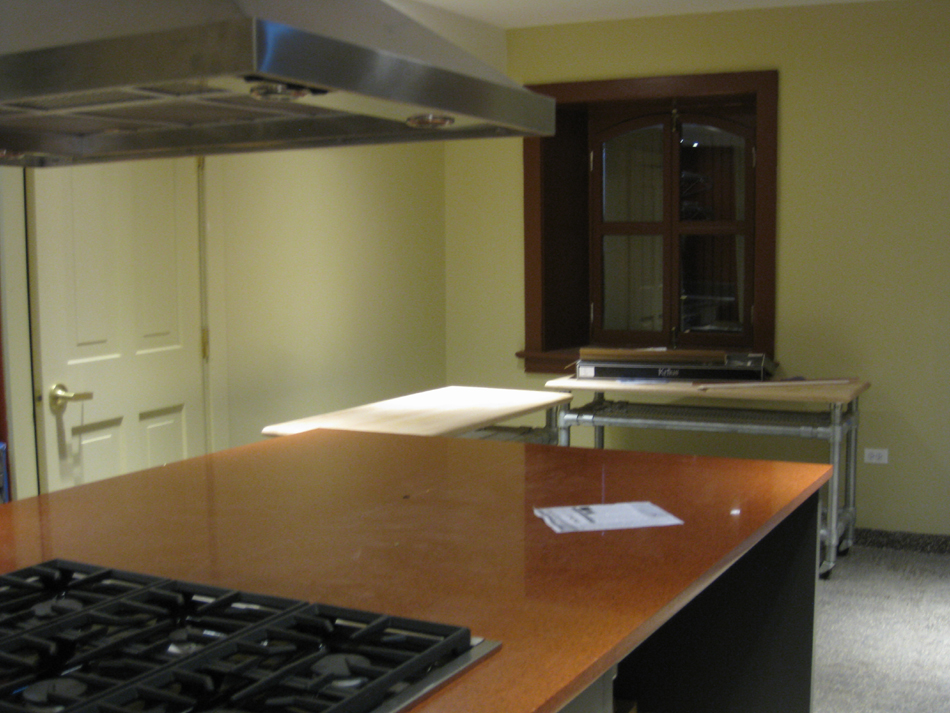 Ground Floor (Basement) --Finished room--Kitchen, south east central room - July 18, 2011