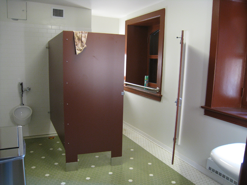 Ground Floor (Basement) --Finished room--West bathrooms - July 18, 2011