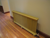 First Floor--Finished Rooms--Original radiators in corridor - July 18, 2011