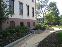 Grounds--East side, main entrance - August 20, 2011