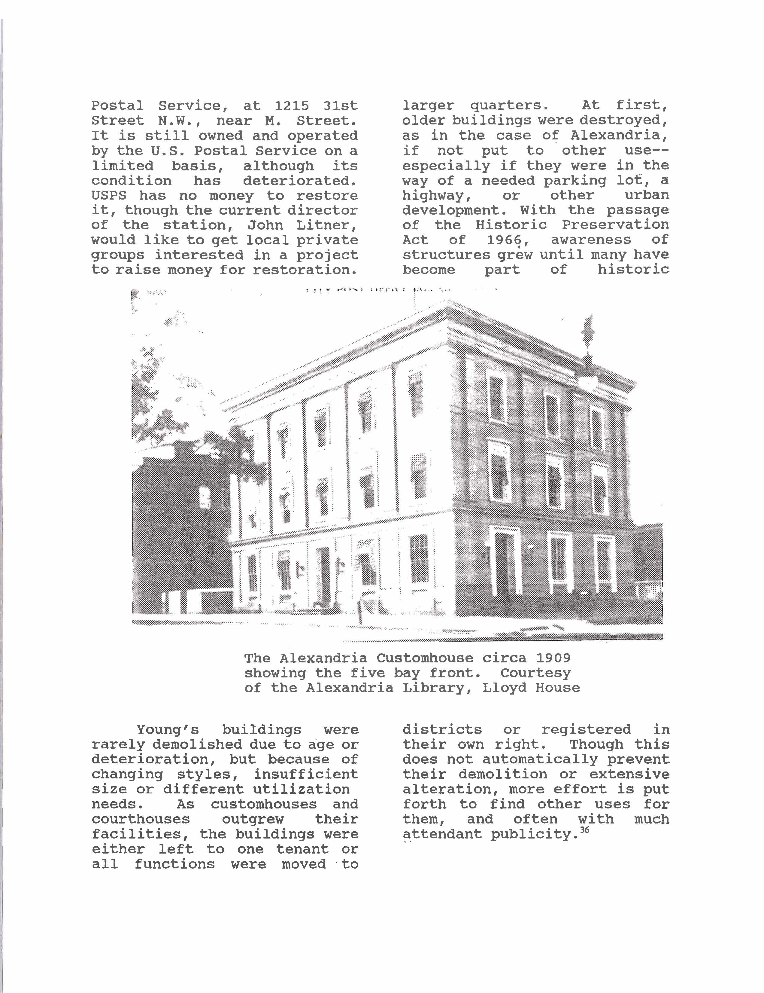 Ammi B. Young, Supervising Architect of the Treasury and his 1858 Alexandria Post Office and Customhouse, page 10 of 16